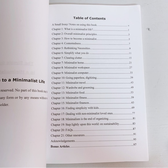 Minimalist Minimalism Decluttering Book Lot - Picture 5 of 7